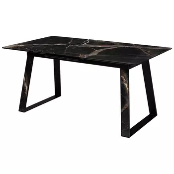 Стол Франк 180 МЕЙДЖИК стекло / ЧЕРНЫЙ (M-City)