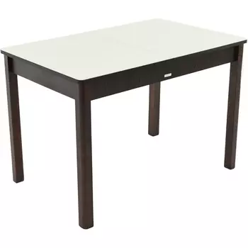 Стол Гамбург 1, Дуб Венге/Стекло молочное, 101345 Аврора