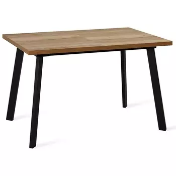 Стол HB120 Дуб Галифакс (ЛДСП EGGER)/опоры черные Dikline 00-00056851