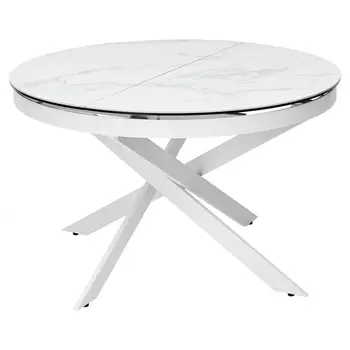 Стол HIGH STATUARIO Белый мрамор глянцевый, керамика/ каркас M-City Trento DECDF286THGSTATWHT