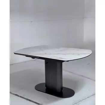 Стол KAI 140 KL-117 поворотная система раскладки, итальянская керамика / Темно-серый / Черный М-City M-City