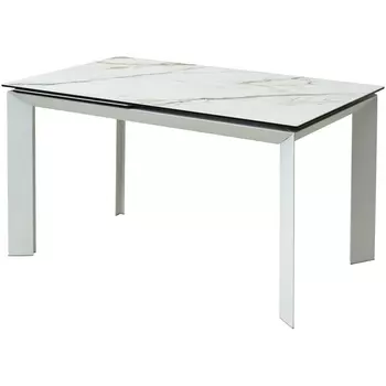 Стол KL-188 Контрастный мрамор / белый каркас M-City Cremona DECDF501TKL188WHT160