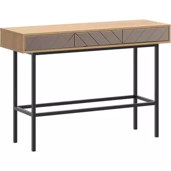 Стол консольный Boho ОГОГО (арт.769648), (Металл,Зеркало,ЛДСП/Дуб Корбридж,Бронзовый) ОГОГО Обстановочка!