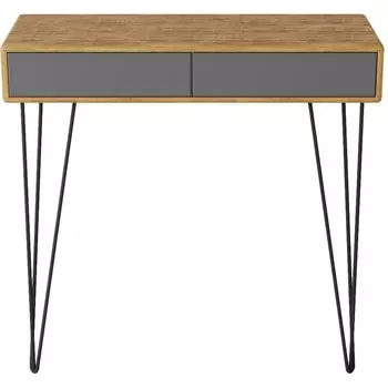 Стол-консоль Телфорд дуб американский/графит Mebelik арт.007022