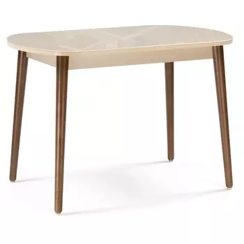 Стол кремовый / орех Woodville Клэйтон 379008