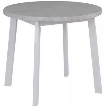 Стол круглый раскладной 90-120x90x76,5см, Бетон Лайт, белый Bradex Home Next RF 0021