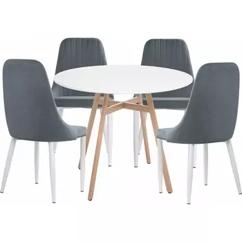 Стол кухонный Woodville Ада white / beige