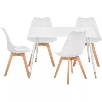 Стол кухонный Woodville Акура white / wood