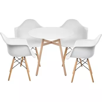 Стол кухонный Woodville Гвин white / wood