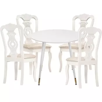 Стол кухонный Woodville Эдолина white / butter white