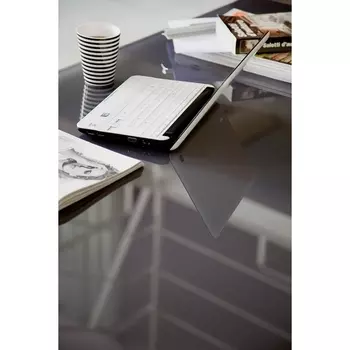 Стол LEO (42.55)120/170*80*Н75 см (М310/M310/ С196антр, гл.стекло,вст045 антр.), M-City