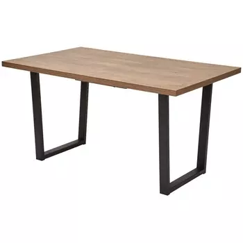 Стол Дуб Канзас/ Черный M-City Лофт DEDLOFTOAKKANBLK