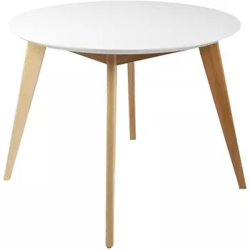 Стол Лунд круглый д.860 Белый R-Home арт.40033007h_бел