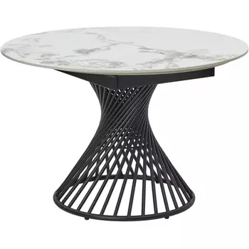 Стол M-City BUENO 120 GLOSS GOLDEN JADE SOLID CERAMIC / BLACK