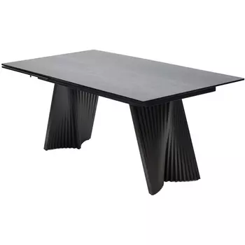 Стол M-City YOAKIM 180 цвет 1704 Темно-серый мрамор, керамика / Темно-серый каркас