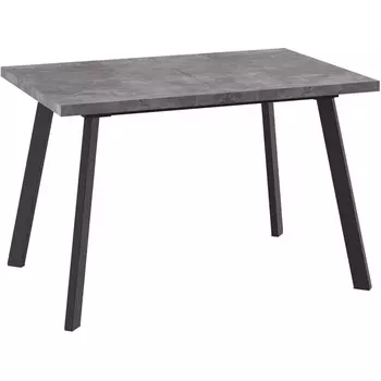 Стол МАМАДОМА Борг Дуб 120, дымчатая керамика/черный