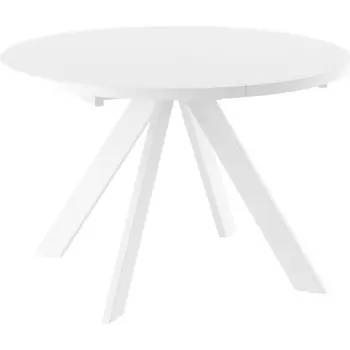 Стол МАМАДОМА Рондо D120, Белый Маттелюкс/Белый