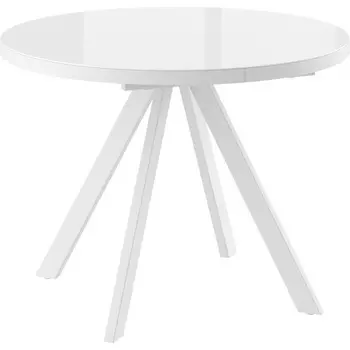 Стол МАМАДОМА Рондо М D100, Белый, оптивайт/белый
