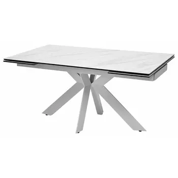 Стол MARBLES KL-99 Белый мрамор матовый, итальянская керамика/ каркас M-City Belluno DECDF1932TKL99WHT