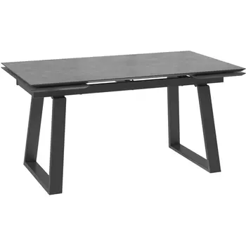 Стол Мебвилл Барон 160, Камень Антрацит Compakt cer/Чёрный