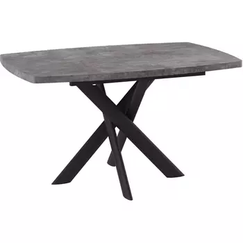 Стол Мебвилл Эдж, 130 Дымчатая керамика/Чёрный