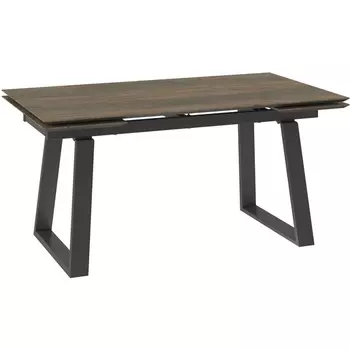 Стол Мебвилл Элит 200, Дуб винтаж, чёрный