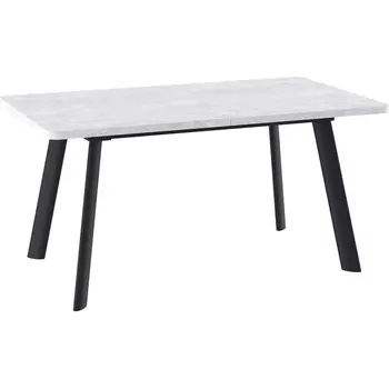 Стол Мебвилл Прайм 160 Серый сланец, Черный