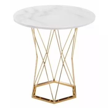 Стол Woodville Melan white / gold 11771