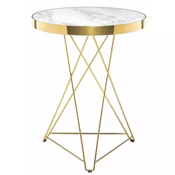 Стол Woodville Milena white / gold 11769