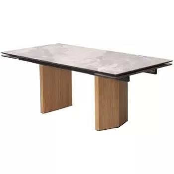 Стол МОЦАРТ 200 Каталония, стекло / Дуб монтана М-City (арт.480M05832) M-City