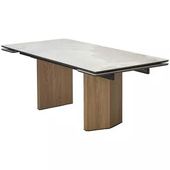 Стол МОЦАРТ 200 REX 769925, Бежевый мрамор, керамика / Дуб монтана М-City M-City