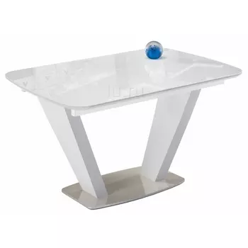 Стол на тумбе белый / Woodville Петир 462091