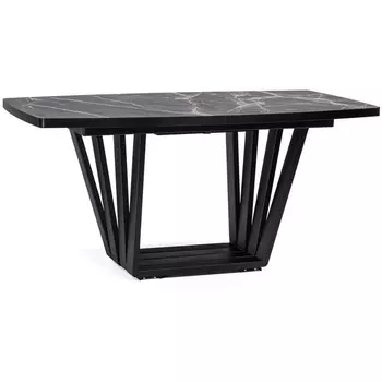 Стол на тумбе Woodville Эудес черный 528471