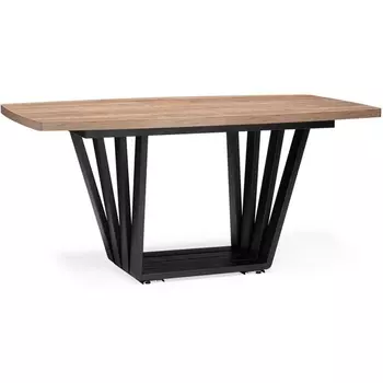 Стол на тумбе Woodville Эудес дуб галифакс табак / черный 551078