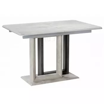 Стол на тумбе Woodville Санса 120 камень светлый / камень темный 462111