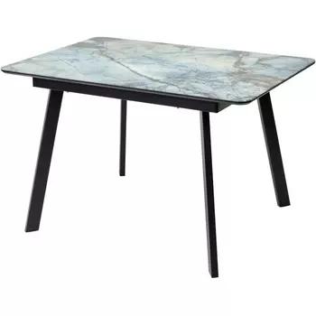 Стол нераздвижной МАГЕЛЛАН, стекло/ ЧЕРНЫЙ каркас M-City АРУБА 480M04731