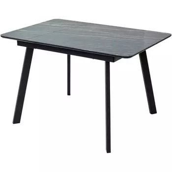 Стол нераздвижной МОНБЛАН, стекло/ ЧЕРНЫЙ каркас M-City АРУБА 480M04732