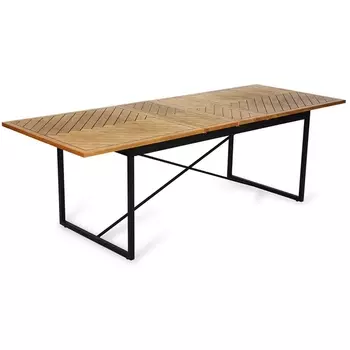 Стол обеденный Andy ОГОГО 802509 (бежевый, черный) ОГОГО Обстановочка!