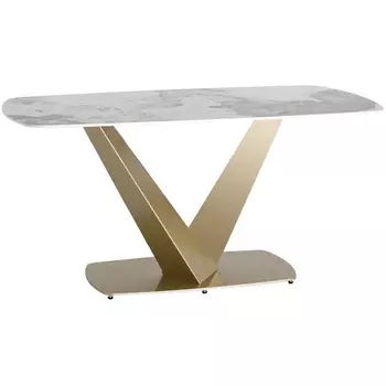 Стол обеденный Stool Group Аврора 160*90 керамика светлая УТ000034889