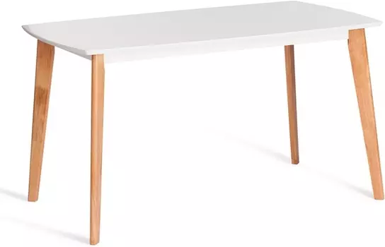Стол обеденный Claire Tetchair (МДФ/Белый,Натуральное дерево) арт.21282