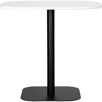Стол обеденный DOBRIN OTIS (белая столешница, черное основание) Dobrin