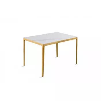 Стол обеденный IST-CASA Камео DT-3001S, 120х80х75 см, белый мрамор (Калаката)