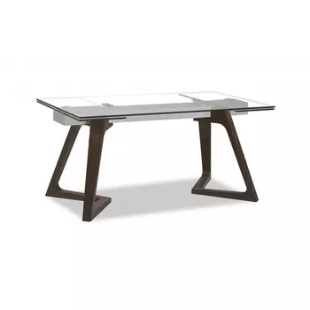 Стол обеденный IST-CASA раскладной Бостон MC-1772DT, 160(240)х90х76 см, прозрачное стекло
