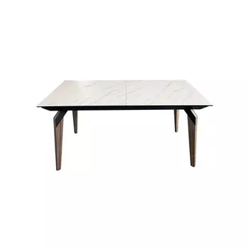 Стол обеденный IST-CASA раскладной Лацио MC20022DT-KL99, 160(210)х90х76 см, белый мрамор