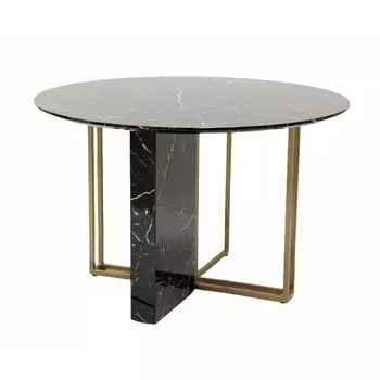 Стол обеденный IST-CASA Веспер F-1171-1.1, 120х120х76 см, черный мрамор