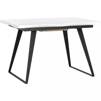 Стол обеденный Йорк раскладной 120-160*80 белый Stool Group УТ000017316