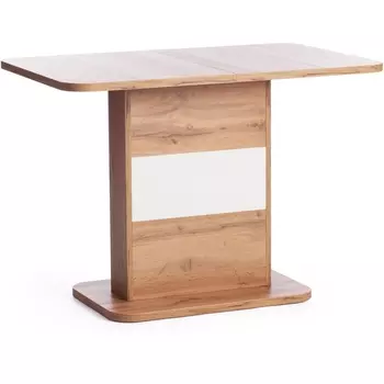 Стол обеденный ЛДСП, 105-140х68,6х75 см, Дуб вотан/Белый Tetchair Smart 18991