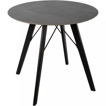 Стол обеденный обеденный JET CERAMIC круглый d-80 (Дерево бук, Венге) CA Wenge Pietra selvatica 80x80 Jet-Ceramic