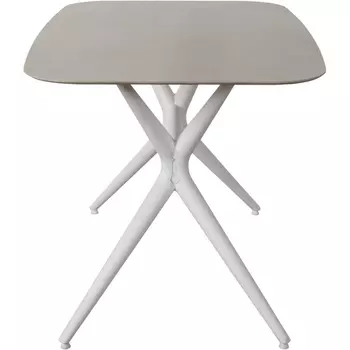 Стол обеденный обеденный JET CERAMIC прямоугольный 120*80 (Термопластичный полимер, Белый) Jet-Ceramic
