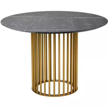 Стол обеденный Patrik New д.110 Мрамор Графит /Золото R-Home арт.4103116h